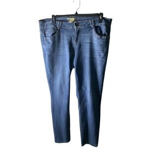 Democracy Denim Jean Women 18 Mid Rise Skinny Stretch Mid Wash Casual Streetwear
